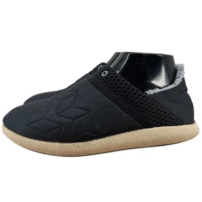 OLUKAI Mahiki Quilted Slip On Shoes Black Cozy Sherpa Lined Shoes Women's Size 8 - Image 1 of 4