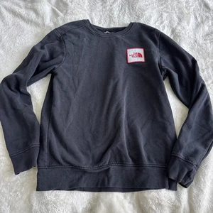 North Face TNF Herren S Schwarz Brust Patch Logo Rundhals Schwarz Pullover - Bild 1 von 8