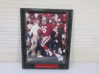 JOE MONTANA #16 (13" x 10") Wood Plaque Photo 2000 Hall of Fame NFL FOOTBALL 3lb - Image 1 of 4