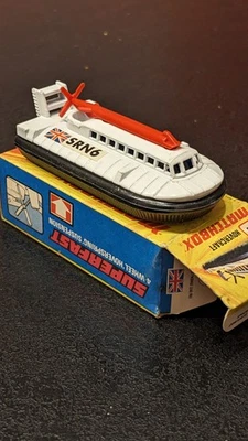 Miniature Matchbox Superfast N°72 - Blanc -  HOVERCRAFT - Vintage 70 - Photo 1/4