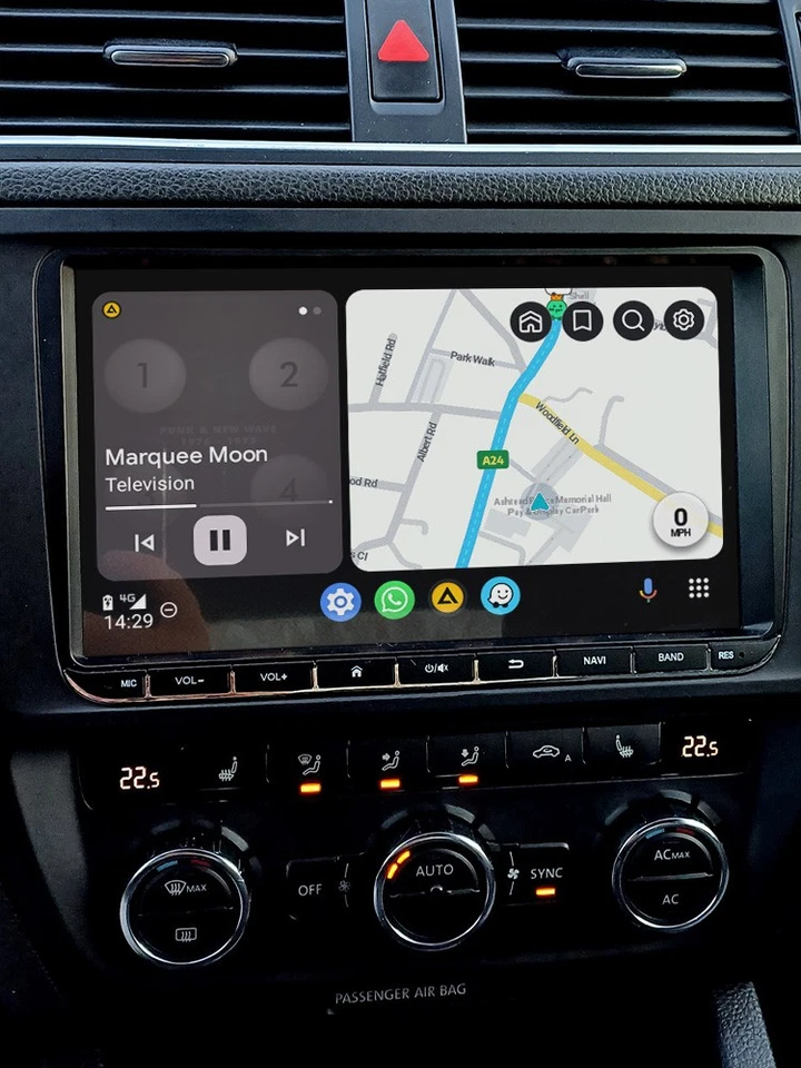 9" Android 64GB Autoradio GPS Navi Für VW Golf MK4 Polo Passat B5 JETTA Carplay - Bild 1 von 4