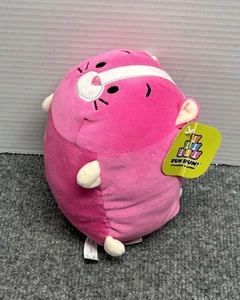 Bun Bun Stacking Plush Cat Stuffed Animal Plush 7" Pink Kitty - Picture 1 of 5