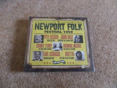 CD TRIPLE ALBUM NEW & SEALED - THE NEWPORT FOLK FESTIVAL 1959 PETE SEEGER JOAN B - Image 1 of 2