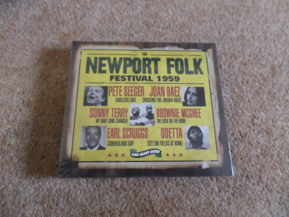 CD TRIPLE ALBUM NEW & SEALED - THE NEWPORT FOLK FESTIVAL 1959 PETE SEEGER JOAN B - Image 1 of 2