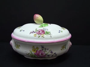 Cuenco de verduras cubierto ovalado Spode Marlborough Sprays - Imagen 1 de 6