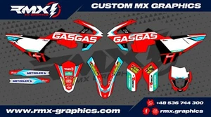 Calcomanías gráficas Gas Gas EC XC 2018 2019 pegatinas Decor Rival RMX gráficos - Imagen 1 de 2