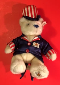 Hard Rock Cafe LONDON Uncle Sam Bear 4th of July 2001 Patriot Collectible w/Tag - Picture 1 of 9