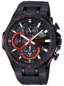 NUOVISSIMO Orologio Uomo Casio Edifice CRONOGRAFO AD ENERGIA SOLARE Nero EQS920PB-1AV - Foto 1 di 1