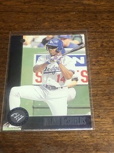 1996 Donruss Leaf Baseball #3 Delino DeShields Dodgers NJR#1