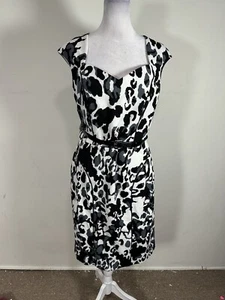 Nine West Women’s Black White Colored Sheath Dress Size 8 - Picture 1 of 6