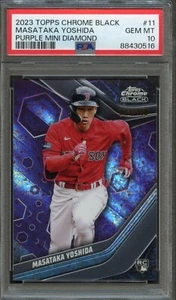 BB - 2023 Topps Chrome - Purple Mini Diamond - #11 - Masataka Yoshida - PSA 10 - Picture 1 of 2