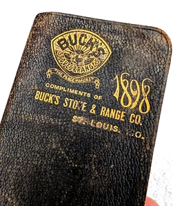 BUCK'S STOVE & RANGE COMPANY, ST. LOUIS, MO antico quaderno pubblicitario MISSOURI 1898 - Foto 1 di 11