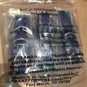 Botcon 2016 Transformers Attendee Exclusive Figure Reflector 3 Pack - Picture 1 of 2