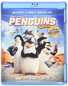 Penguins OF MADAGASCAR (Blu-Ray,DVD) NIB Get it Fun and Fast! Nonstop fun and la - Picture 1 of 2