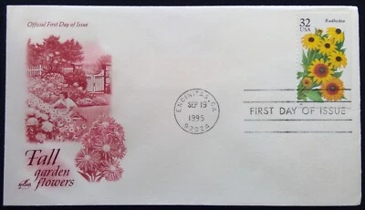 Scott 2997 FDC Rudbeckia Garden Flowers Series Art Craft Cachet - Image 1 of 3