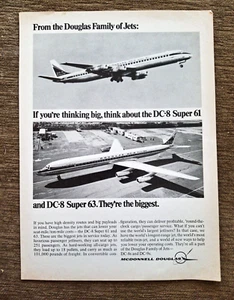 Douglas dc-8-Super 61 + super 63 Ad 1960's They are the biggest 11in x 8in - Picture 1 of 1