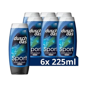 Duschdas For Men 3-in-1 Duschgel & Shampoo Duschbad Fresh-Energy 6x225ml - Bild 1 von 9