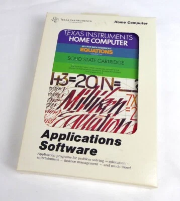 TI 99 4/A Modul in OVP -- EQUATIONS -- Cart kein C64 - Bild 1 von 3