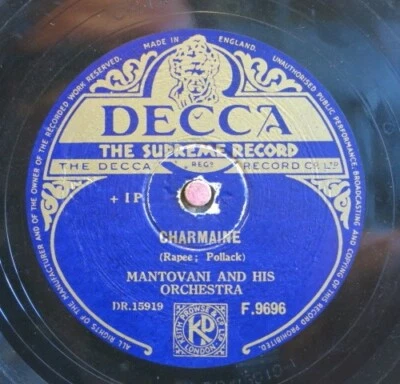 Mantovani And His Orchestra  78RPM / Charmaine & Diane (56-0525-KT) - Bild 1 von 2