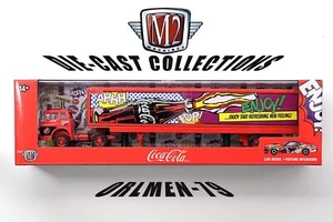 M2 Machines Chase Coca Cola Hauler 1970 Ford Mustang 428 SCJ + 1957 Ford C-600 - Picture 1 of 4
