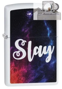 Zippo 29620 Slay White Matte Lighter with PIPE INSERT PL - Picture 1 of 1