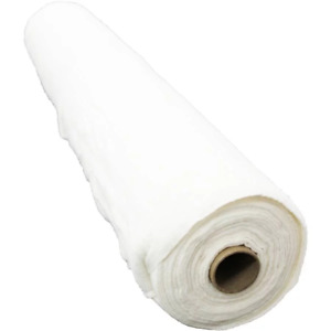 Fusible Polyester Batting Machine or Hand Quilt White. 60" X 6 Yards by the Bolt
