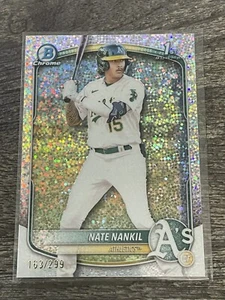 2025 Bowman Chrome Prospects: NATE NANKIL SPECLE REFRACTOR /299 Bcp-102 - Picture 1 of 3
