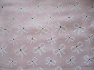Pale pink fabric with white bows - Micheal Miller 100% cotton -sold per FQ - Picture 1 of 1