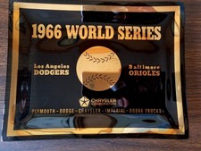 1966 Chrysler Corporation World Series Dodger vs. Orioles Presentation Plate