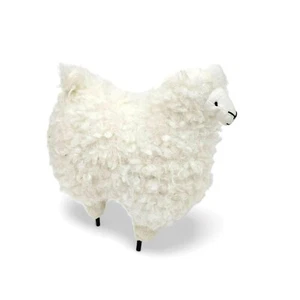 Unbranded White Alpaca Llama Plush Stuffed Animal Soft Clean Stick Legs 9" - Picture 1 of 5