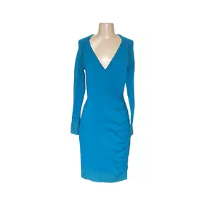 Midi-Wickelkleid Cache Blau - Bild 1 von 4