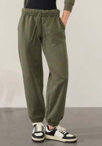 NUEVO CON ETIQUETAS PANTALONES POLAR ATHLETA MOSS FOREVER PANTALONES DEPORTIVOS PANTALONES DE CHÁNDAL L T GRANDES ALTOS - Imagen 1 de 7