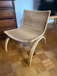 IKEA BJÖRKET - VINTAGE TORD BJÖRKLUND Sessel Stuhl Rattan Holzrahmen 2000 TOP! - Bild 1 von 5