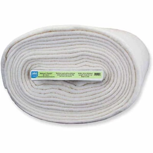 Quilting Batting, off-White 120" Width by the Bolt 1 Pack - Picture 1 of 5