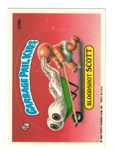 1986 TOPPS GARBAGE PAIL KIDS SERIES 6 BLOODSHOT SCOTT #229B SEE SCANS FOR GRADE - Bild 1 von 2