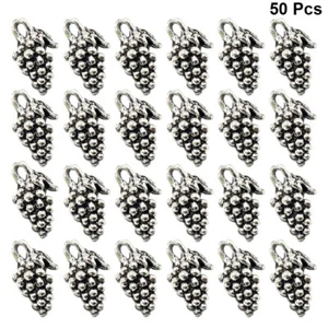 50PCS Ciondoli Collana Forma Uva Lega Charms Accessorio Creazione Gioielli - Foto 1 di 12