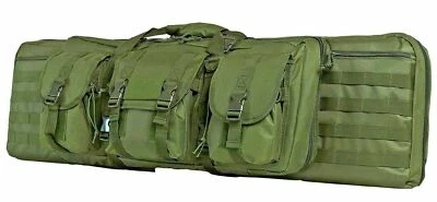 VISM Double Carbine Case 42" Tactical Dual Rifle Range Bag Shooting Hunting ODG - Image 1 of 4