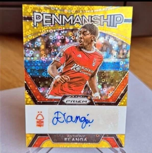 2023-24 Panini Prizm Premier League Penmanship Anthony Elanga Gold Prizm /5 - Picture 1 of 2