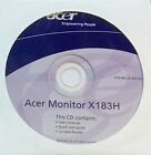 Acer Monitor X183H CD Driver Software Disk 💿