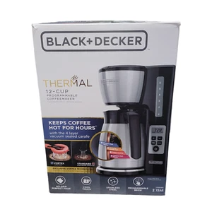 Black+Decker Thermal 12-Cup Programmable Coffeemaker CM2046S Brand New Open Box - Picture 1 of 6