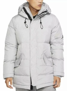 Nike Air Jordan Wings Daunen Parka Jacke Atmosphere Grau Herren Größe 2XL BQ4170 Neu mit Etikett - Bild 1 von 7