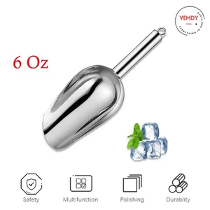 Cuchara de hielo de acero inoxidable cuchara de comida metal de alta resistencia para cocina - Imagen 1 de 6