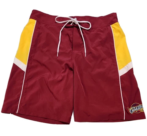 Cleveland Cavaliers NBA Basketball Swim Trunks Shorts Carl Banks Men's XL Mesh Cover