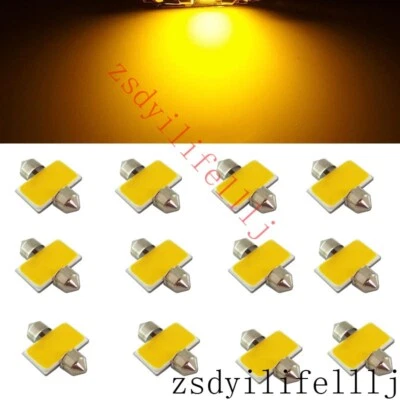 6x Para Lexus LX570 Interior Trasero 31mm COB Amarillo LED Maletero Luz de Lectura Domo Foto 1 de 2