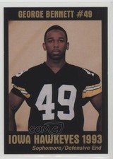 1993 Iowa Hawkeyes Team Issue George Bennett