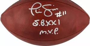 Authentic Phil Simms New York Giants Autographed Nike Football with "SB XXI MVP" - Picture 1 of 2