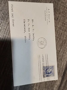 US First Day Issue 1940 5c LOUISA MAY ALCOTT Blue Famous Americans - #C37 - Picture 1 of 3