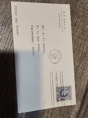 US First Day Issue 1940 5c LOUISA MAY ALCOTT Blue Famous Americans - #C37 - Image 1 of 3