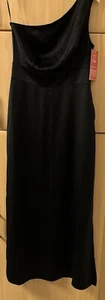 Langes schwarzes Kleid One Shoulder Neu mit Etikett Gr. M - Bild 1 von 10