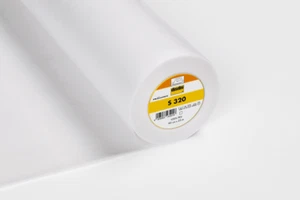 S320 WHITE Lightweight Fusible Interlining 90cm Wide Per Metre - Imagen 1 de 1